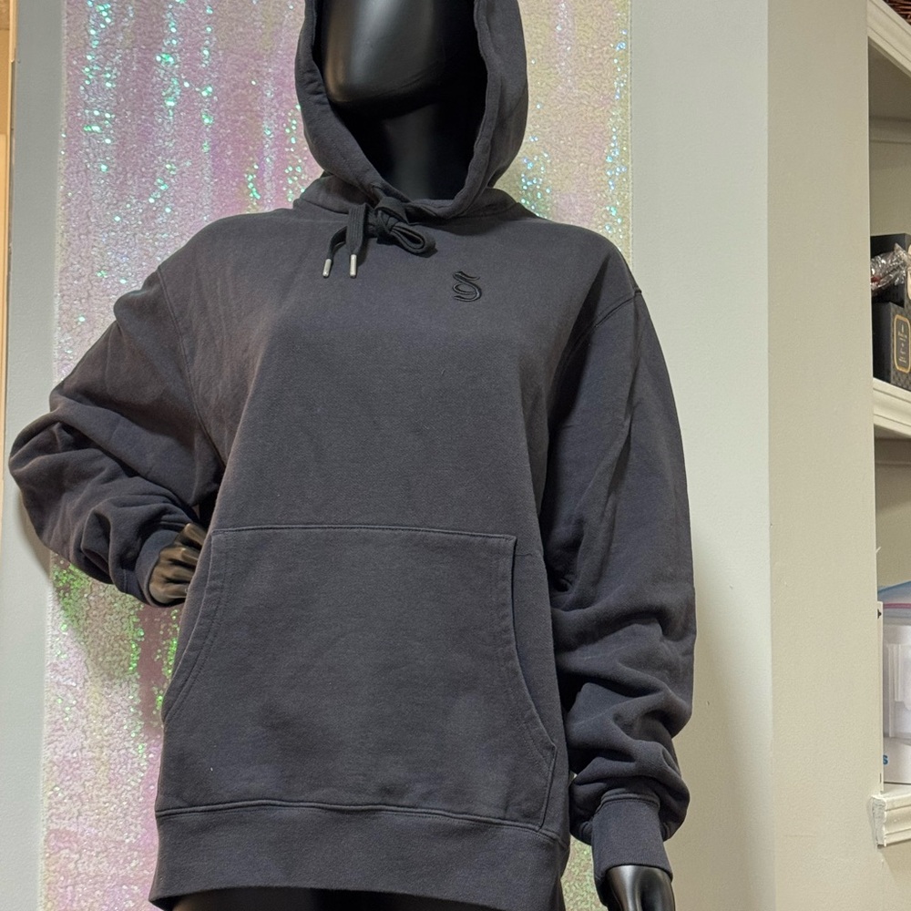 Spiritual Gangster Black on Black monogram hoodie